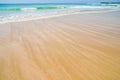 Wide Beach with streaky sand Royalty Free Stock Photo