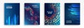 Wide Big data visualization. Information analytics concept. Abstract stream information with circles array and binary code. Royalty Free Stock Photo