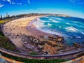 Birdseye View of Bondi Beach, Sydney, Australia Royalty Free Stock Photo