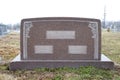Wide, blank tombstone Royalty Free Stock Photo