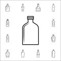 wide bottle icon. Bottle icons universal set for web and mobile Royalty Free Stock Photo