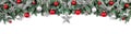 Wide bow-shaped Christmas border