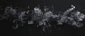 Wide canvas artwork featuring dynamic, intricate patterns of swirling smoke against a dark, expansive background.