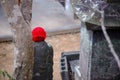 Back of a Jizo Bosatsu statue, Nobeoka, Japan