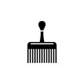 wide comb icon. Element of barber shop for advertising signs, mobile concept and web apps. Icon for website design and development Royalty Free Stock Photo