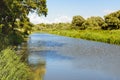 Wide creek in a Dutch National Park Royalty Free Stock Photo