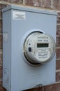 Wide view of an electrical smart meter