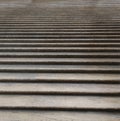 Wide endless staircase in marble