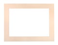 wide flat pale peach colored passe-partout