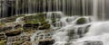 Wide format panorama of waterfall Royalty Free Stock Photo