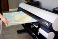 Wide Format Printer (Plotter) Royalty Free Stock Photo