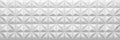 Wide geometric banner with pyramidal tiles
