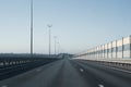 Wide highway. long roadway. road going into the distance