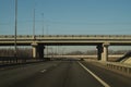 Wide highway. long roadway background. road going into the distance