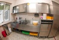 Wide kitchen without people Royalty Free Stock Photo