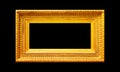 Wide landscaped gold frame Royalty Free Stock Photo