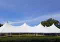 Beautifol majestic marquee white tent Royalty Free Stock Photo