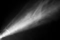 Wide lens projector with light beam . smoke texture spotlight ,abstract background .