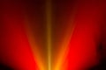 Wide lens projector red fire light beam for movie and cinema at night . smoke texture spotlight . screening for multimedia . black Royalty Free Stock Photo