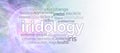 Iridology eye specialist word cloud concept banner