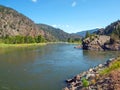 Wide Mountain River Cuts a Valley - Clark Fork River