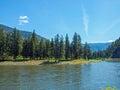 Wide Mountain River Cuts a Valley - Clark Fork River