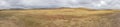 Wide panorama around the buffalo roundup parking