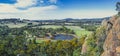 Wide panorama of Australian countryside.