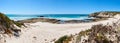 Panoramic landscape image of a ocean bay in South Africa Royalty Free Stock Photo