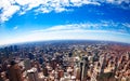 Wide panorama of Chicago city downtown view Royalty Free Stock Photo