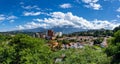 Wide panorama of the city of Caracas on a clear sunny day