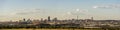 Wide panorama of Johannesburg city skyline Royalty Free Stock Photo