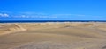 Wide panorama, Maspalomas dunes Royalty Free Stock Photo