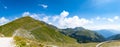 Wide panorama mountain view appennini italy Royalty Free Stock Photo