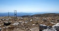 Wide panorama of the Rhodes island from Attavyros mountain