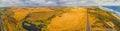 Wide panorama of rural area of Australia.