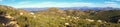 Wide Panorama of San Diego County from Iron Mountain Hiking Trail in Poway California