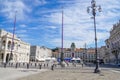 Wide panorama to the main square Unita d` Italia