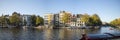 Panoramic view of typical Amsterdam mansion homes