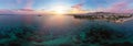 Wide panoramic aerial view of Athens,, Greece Royalty Free Stock Photo