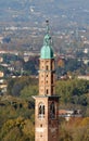 VICENZA city in Italy with Sepia Effect and the famous monument