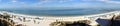 Wide Panoramic View of Clearwater Beach Resort in Florida Royalty Free Stock Photo