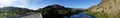 Wide Panoramic View John Day River Oregon Highway Bridge