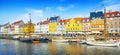 Nyhavn harbour Copenhagen Denmark