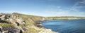 Wide Panoramic View over Whitesands Bay in Pembrokeshire