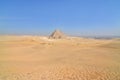 Panoramic view of the three great pyramids of Giza, Egypt Royalty Free Stock Photo