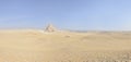 Panoramic view of the three great pyramids of Giza, Egypt Royalty Free Stock Photo