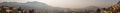 Wide Panoramic view of Tlalnepantla de Baz and Mexico City Royalty Free Stock Photo