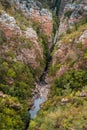 A wide of Storms River Gorge, Garden Route, South Africa Royalty Free Stock Photo