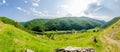 Wide perspective view from a mountain peak